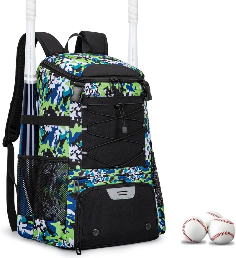 KAVIGOR Baseball Bag for Youth and Adult, Softball Backpack 40L Large Capacity, Bat Backpack with Shoes Compartment and Hidden Helmet Holder - Image 1